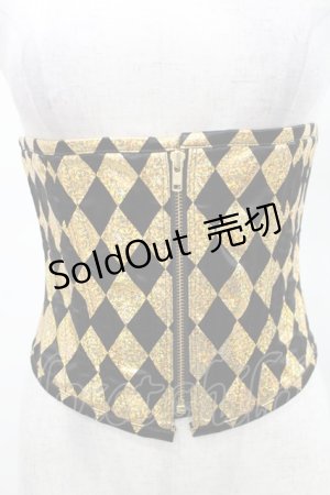 画像: Dangerous nude / ダイヤコルセット S ゴールド×黒 H-25-03-25-044-PU-ZA-KB-ZH