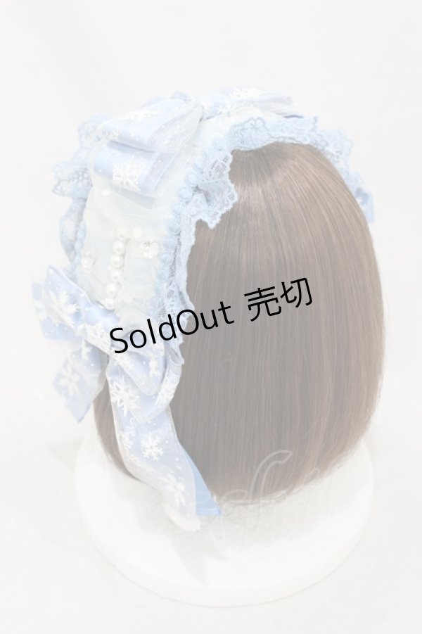 画像2: Angelic Pretty / 雪のガラスドームヘッドドレス  ブルー H-25-03-25-1005-AP-AC-NS-ZH (2)
