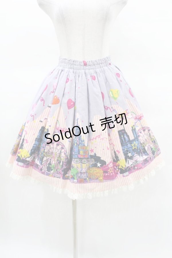 画像1: metamorphose / night　carnival　ミニスカート Free ラベンダー H-25-03-25-1042-ME-SK-NS-ZH (1)