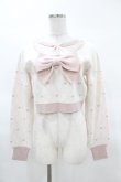 画像1: Princess Melody / パールチョーカーハート柄ニットトップス Free ピンク H-25-03-25-1055-EL-TO-NS-ZH (1)