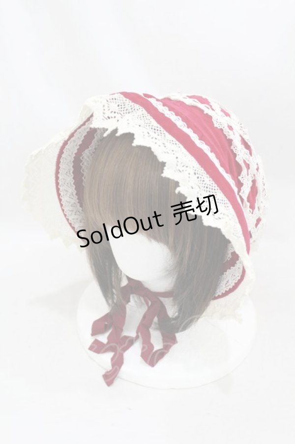 画像1: BABY,THE STARS SHINE BRIGHT / 別珍ベビーボンネット  ボルドー H-25-03-25-1010-BA-AC-NS-ZH (1)