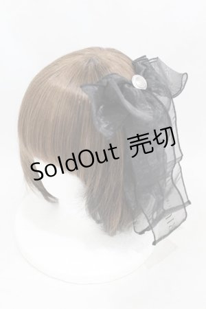 画像: Riu / Ribbon barrette  ブラック H-25-03-25-1012-0-AC-NS-ZH