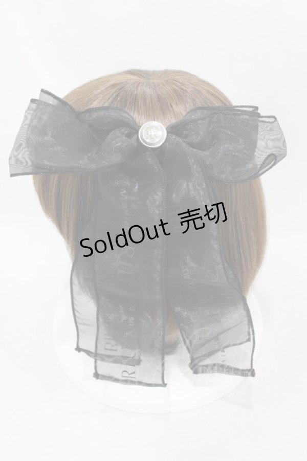 画像2: Riu / Ribbon barrette  ブラック H-25-03-25-1012-0-AC-NS-ZH (2)