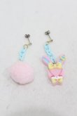 画像1: Angelic Pretty / Fancyリリカルバニーピアス  ピンク H-25-03-25-1017-AP-AC-NS-ZH (1)