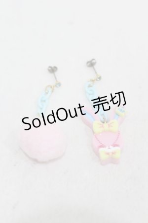 画像: Angelic Pretty / Fancyリリカルバニーピアス  ピンク H-25-03-25-1017-AP-AC-NS-ZH
