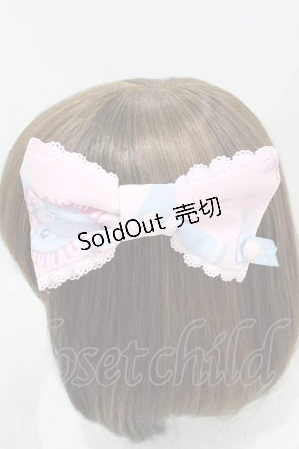 画像2: Angelic Pretty / Moco moco Bunnysバレッタ  ピンク H-25-03-25-1004-AP-AC-NS-ZH (2)