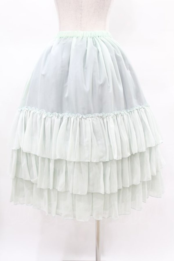 画像2: Victorian maiden / ロングシフォンアンダースカート Free ミント H-25-03-25-1032-CL-SK-NS-ZH (2)