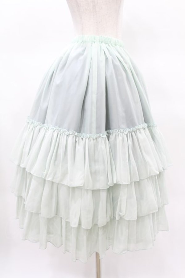 画像3: Victorian maiden / ロングシフォンアンダースカート Free ミント H-25-03-25-1032-CL-SK-NS-ZH (3)