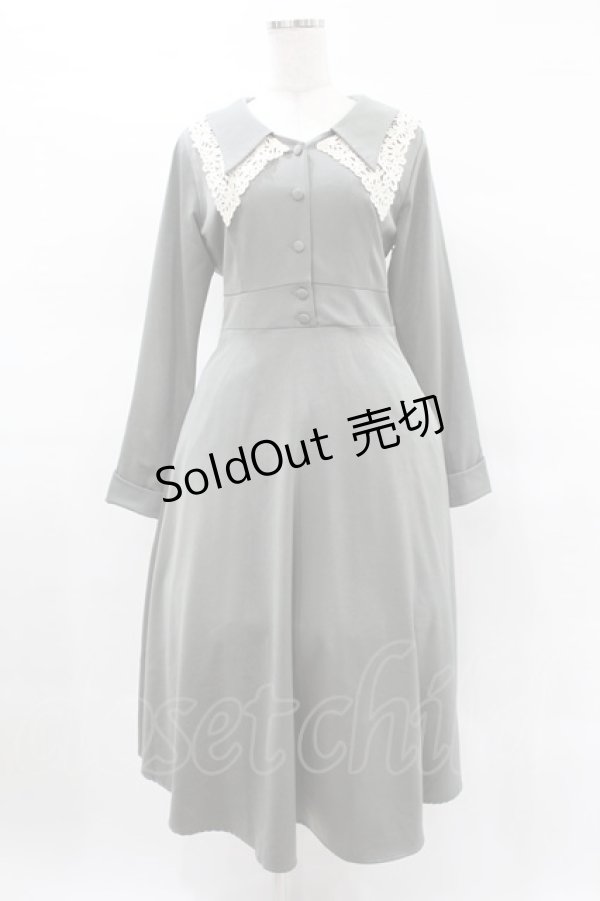 画像1: an another angelus / カットワークダブル衿ワンピース Free GREEN H-25-03-25-1034-CA-OP-NS-ZH (1)