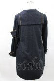 画像2: ネバアランド / 腕章風ワンピース  紺 H-25-03-25-012-LO-OP-KB-ZT057 (2)