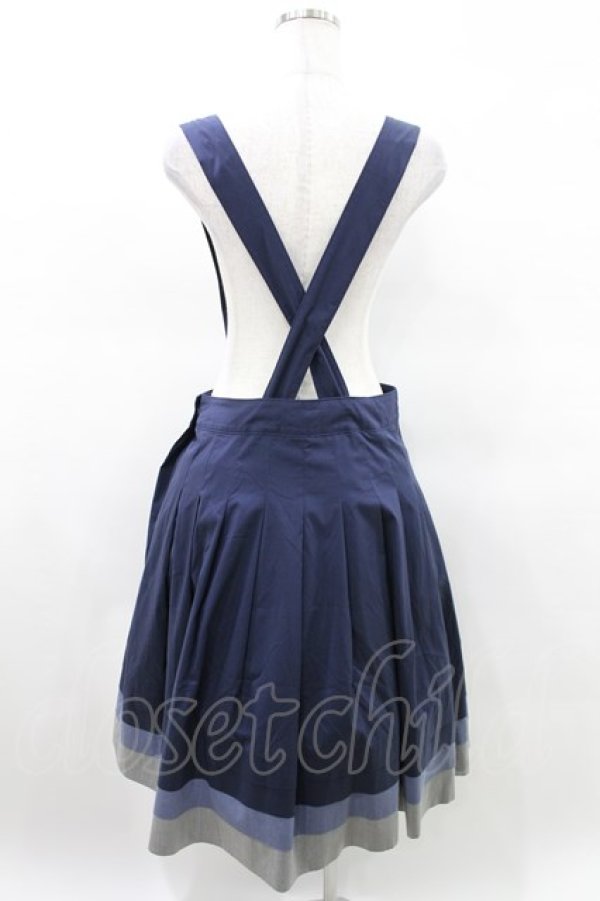 画像3: Jane Marple / Vintage marine tablier skirt M ネイビー H-25-03-25-016-JM-SK-KB-ZH (3)