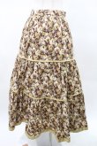 画像2: Jane Marple Dans Le Salon / Roman Rose peasant skirt  ocher×light beige H-25-03-25-027-JM-SK-KB-ZT410 (2)