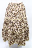 画像3: Jane Marple Dans Le Salon / Roman Rose peasant skirt  ocher×light beige H-25-03-25-027-JM-SK-KB-ZT410 (3)