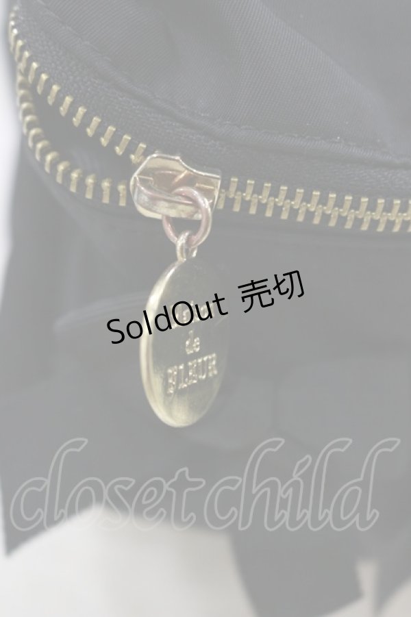 画像2: Maison de FLEUR / ランダムリボンリュック  ブラック H-25-03-26-004-LO-BG-NS-ZH (2)