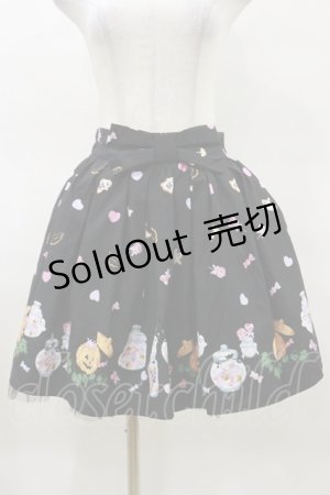 画像: Ank Rouge / SweetieHalloweenフロントリボンスカート M ブラック H-25-03-26-042-CA-SK-NS-ZH