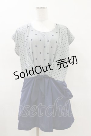 画像: axes femme / ドットワンピース M ネイビー H-25-03-26-052-AX-OP-NS-ZH