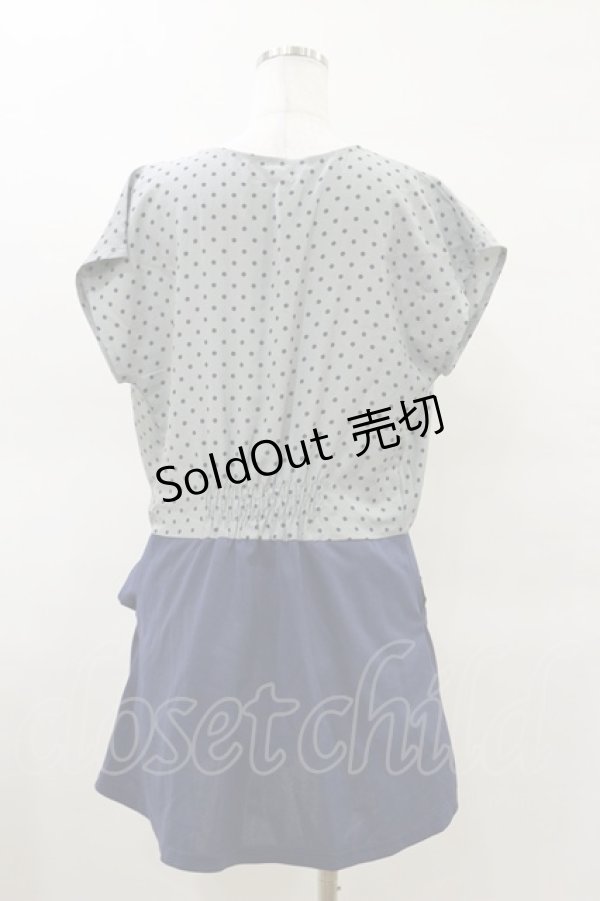 画像2: axes femme / ドットワンピース M ネイビー H-25-03-26-052-AX-OP-NS-ZH (2)