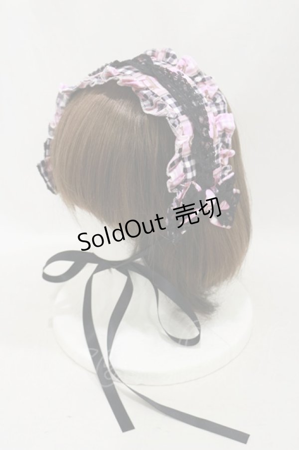 画像4: metamorphose / Happy Sewing Time フリルジャンパースカート+ヘッドドレスセット サイズ1 ピンク H-25-03-26-057-ME-OP-NS-ZH (4)