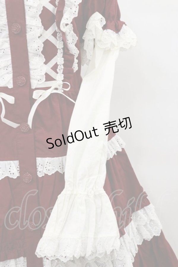 画像6: Cornet / ティアードワンピース Free ボルドー H-25-03-26-067-LO-OP-NS-ZH (6)