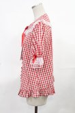 画像2: Angelic Pretty / ふんわりフリルギンガムブラウス Free レッド H-25-03-26-1033-AP-BL-NS-ZH (2)