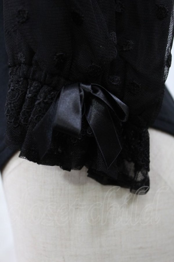 画像3: Angelic Pretty / Decorationドットチュールカットソー Free ブラック H-25-03-26-1024-AP-TO-NS-ZH (3)