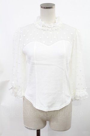 画像: Angelic Pretty / Decorationドットチュールカットソー Free オフ H-25-03-26-1025-AP-TO-NS-ZH
