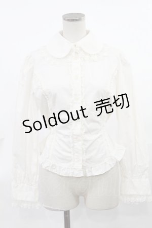 画像: Innocent World / チュールレースプレーンブラウス M アイボリー H-25-03-26-1032-IW-BL-NS-ZH