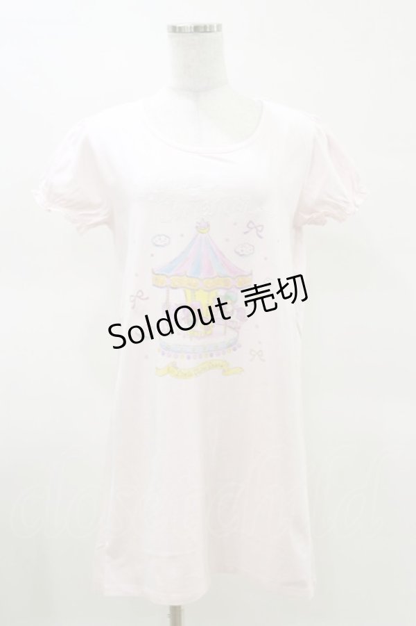 画像1: Honey Cinnamon / Little Twin StarsコラボTシャツ Free ピンク H-25-03-26-014-LO-TS-NS-ZH (1)