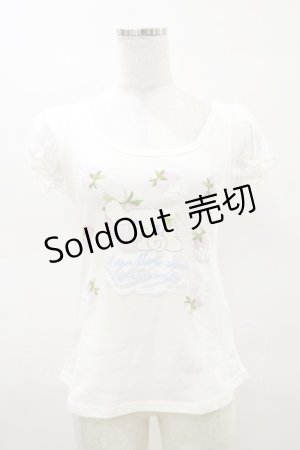 画像: RoseMarie seoir / シナモロール×RoseMarie seoir Tシャツ Free オフ H-25-03-26-015-LO-TO-NS-ZH