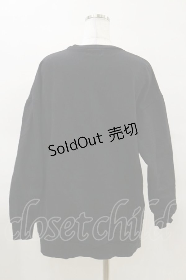 画像2: Rojita / クマプリントトレーナー Free ブラック H-25-03-26-016-LO-TO-NS-ZH (2)