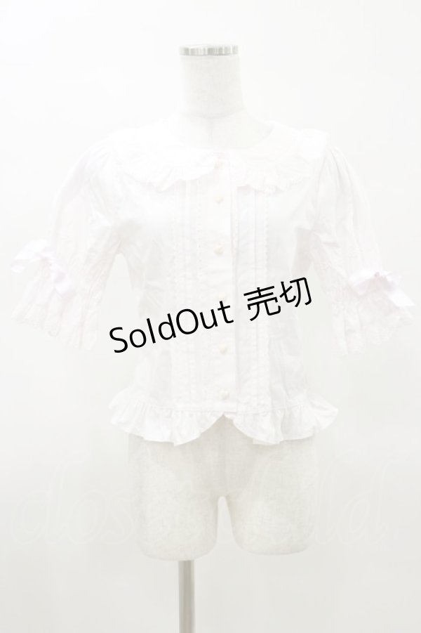 画像1: BABY,THE STARS SHINE BRIGHT / ハートレースの5分袖ブラウス Free ピンク H-25-03-26-023-BA-BL-NS-ZH (1)