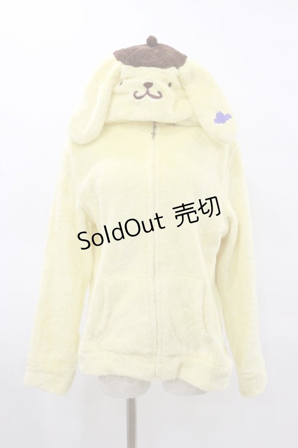 画像1: Avail / サンリオキャラクターズコラボ/ポムポムプリンもこもこパーカー L イエロー H-25-03-26-035-LO-TO-NS-ZH (1)