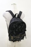 画像1: Maison de FLEUR / ランダムリボンリュック  ブラック H-25-03-26-004-LO-BG-NS-ZH (1)