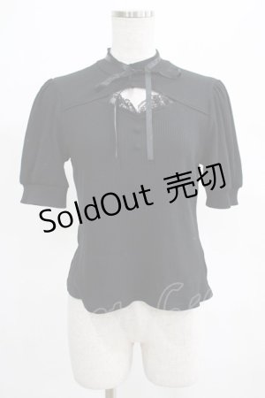画像: Ank Rouge / フロントあきテレコトップス M ブラック H-25-03-27-046-CA-TO-NS-ZH