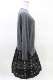 画像2: Jane Marple Dans Le Salon / Knit&Playing cards collaborationドレス M ミックスグレー×ブラック H-25-03-27-1008-JM-OP-KB-ZH (2)