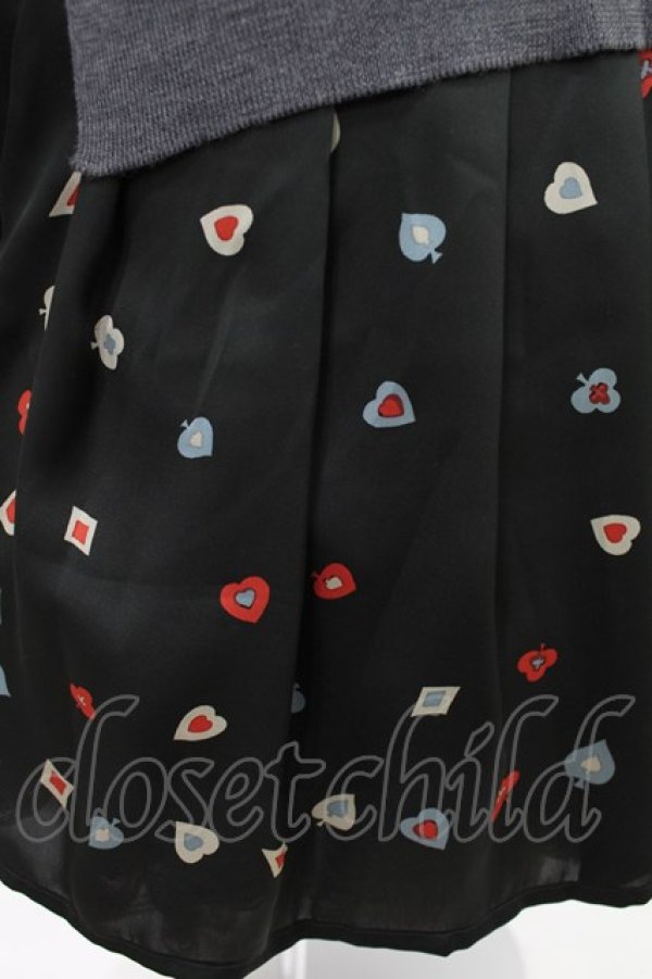 画像5: Jane Marple Dans Le Salon / Knit&Playing cards collaborationドレス M ミックスグレー×ブラック H-25-03-27-1008-JM-OP-KB-ZH (5)