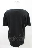 画像2: Jane Marple / Signature printed T-shirt regular ブラック H-25-03-27-1011-JM-BL-KB-ZH (2)