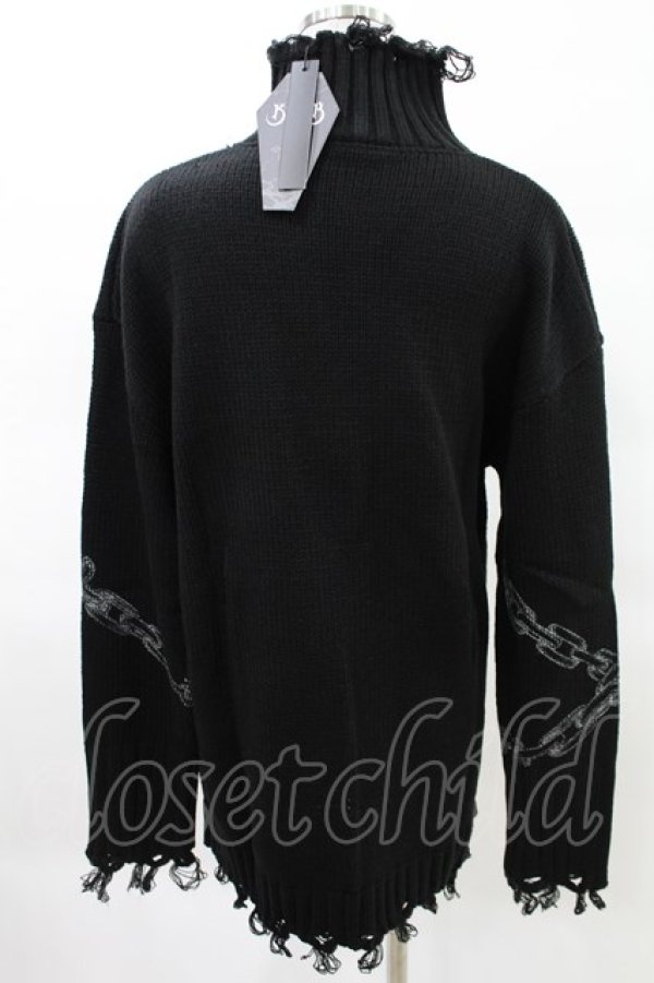 画像2: KILL STAR / Chained Knit Sweater XS ブラック H-25-03-27-1016-SL-TO-KB-ZH (2)