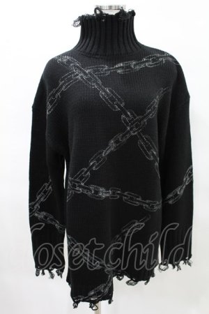 画像: KILL STAR / Chained Knit Sweater XS ブラック H-25-03-27-1018-SL-TO-KB-ZH