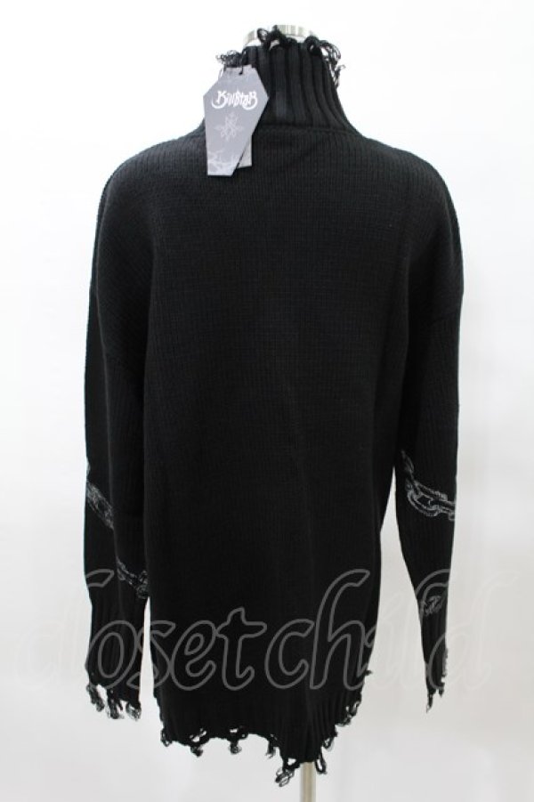 画像2: KILL STAR / Chained Knit Sweater M ブラック H-25-03-27-1024-SL-TO-KB-ZT380 (2)