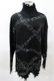 画像1: KILL STAR / Chained Knit Sweater M ブラック H-25-03-27-1025-SL-TO-KB-ZH (1)