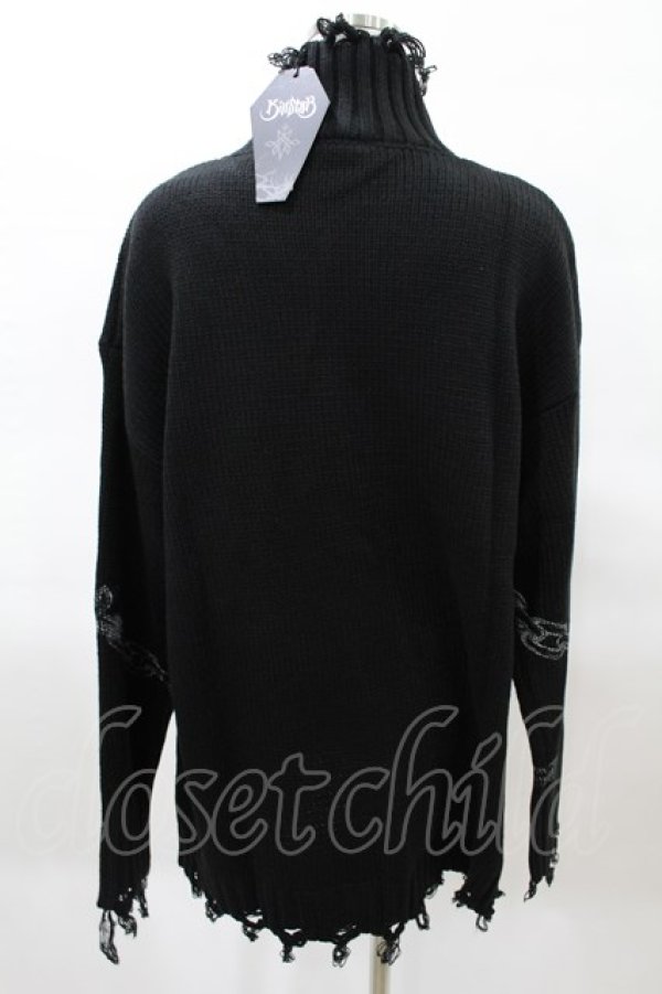 画像2: KILL STAR / Chained Knit Sweater M ブラック H-25-03-27-1025-SL-TO-KB-ZH (2)