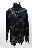 画像1: KILL STAR / Chained Knit Sweater M ブラック H-25-03-27-1026-SL-TO-KB-ZH (1)