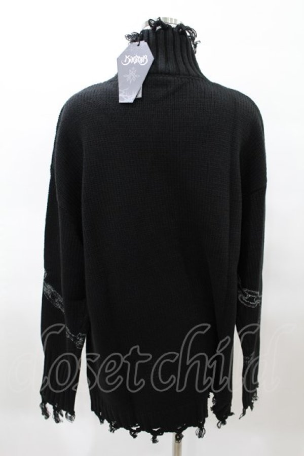画像2: KILL STAR / Chained Knit Sweater M ブラック H-25-03-27-1026-SL-TO-KB-ZH (2)