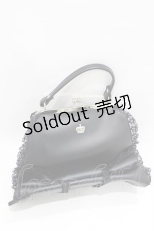 画像: spica / ティアラレースがま口バッグ  黒 H-25-03-27-1004-EL-BG-KB-ZH