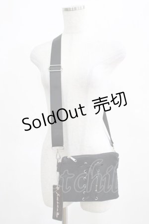 画像: Ank Rouge / スピンドルサコッシュ  ブラック H-25-03-27-061-CA-BG-NS-ZH