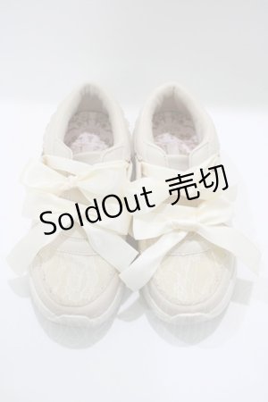 画像: m petit by misako / レーススニーカー M アイボリー H-25-03-27-078-LO-SH-NS-ZH