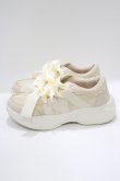 画像2: m petit by misako / レーススニーカー M アイボリー H-25-03-27-078-LO-SH-NS-ZH (2)