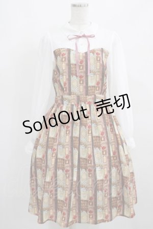 画像: axes femme POETIQUE / ショコラレジメストライプワンピース M ブラウン H-25-03-27-009-AX-OP-NS-ZH