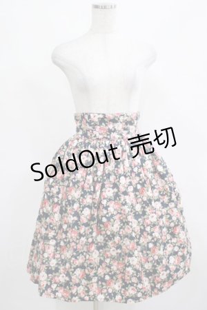 画像: Innocent World / クラシカルローズスカート M ネイビー H-25-03-27-015-IW-SK-NS-ZH
